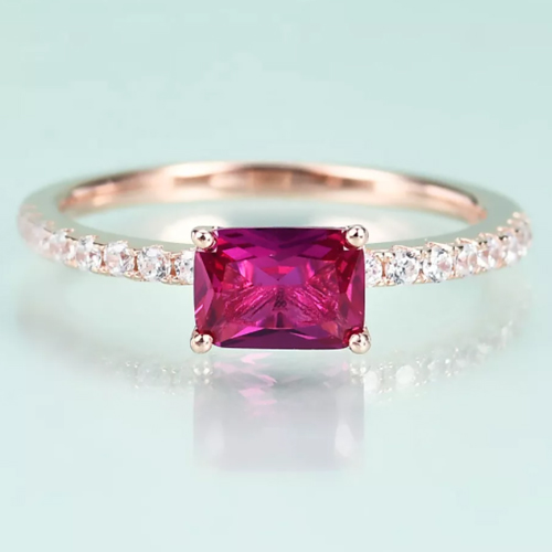 Lab Created ruby ring