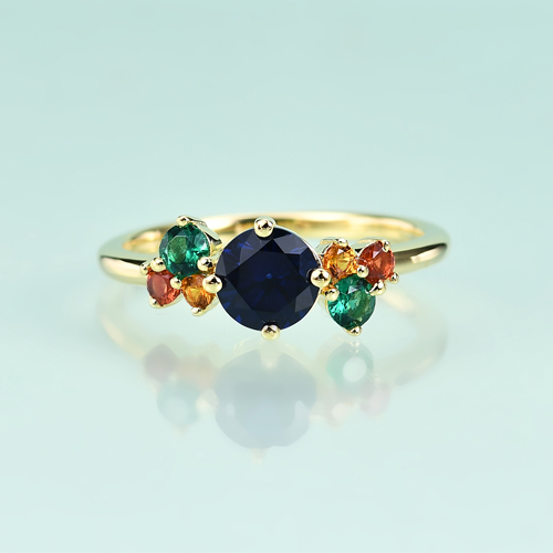 Pette Emerald Green Ring 